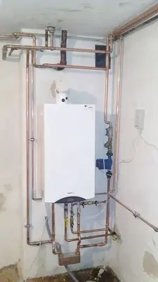 Montaz_kotla_Termet Gold przez wymiennik ciepła